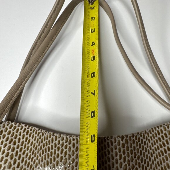 Sorial Snake-Embossed Vegan Leather Tote Bag With Zipper Pockets & Dual Handles - Picture 9 of 12